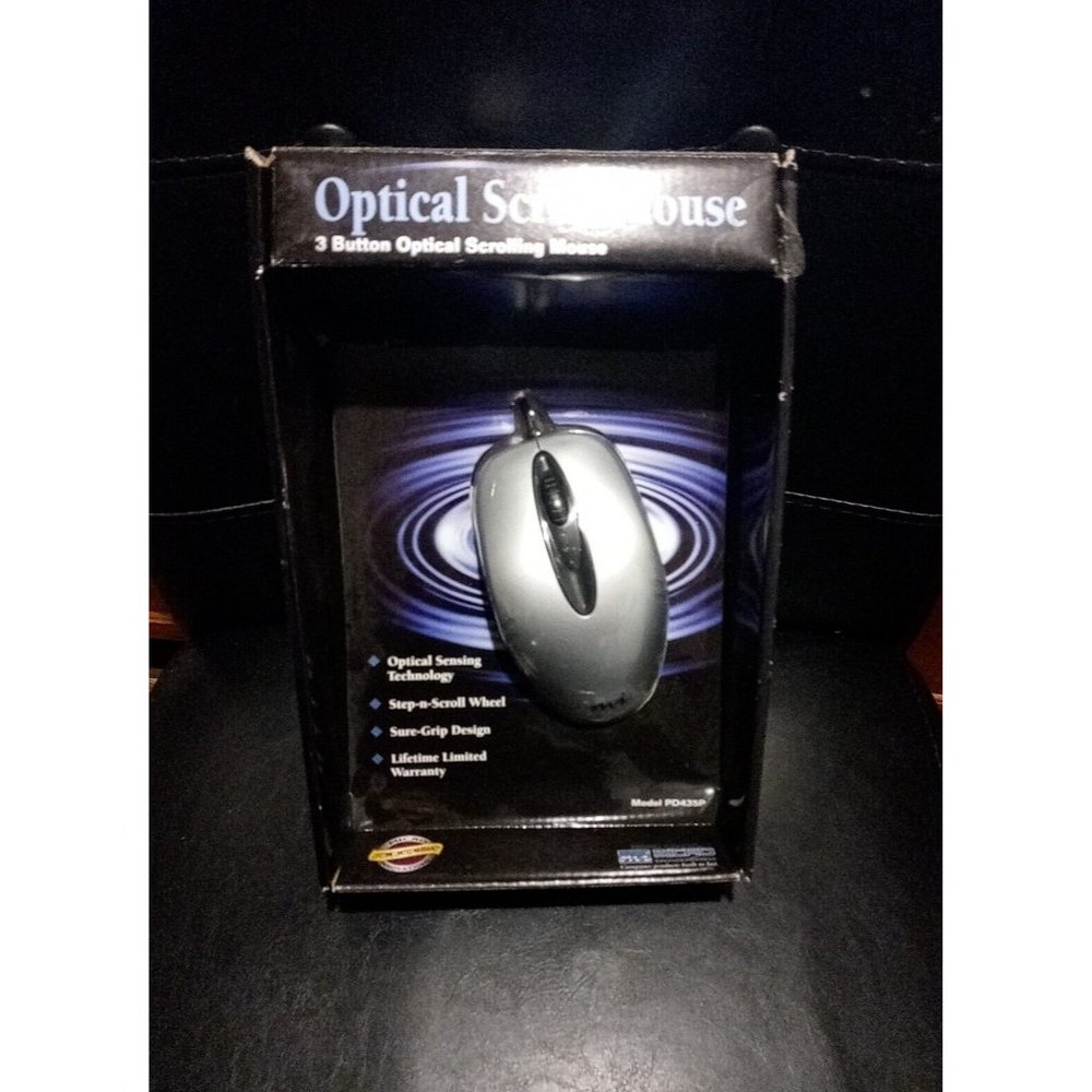 Micro Innovations 3 Button Optical Scroll Mouse Model PD435P PS/2 Compatible NEW - Picture 3 of 13
